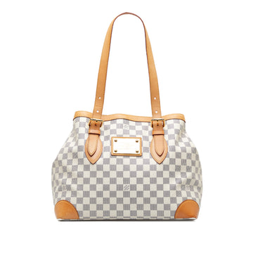 LOUIS VUITTON Damier Azur Hampstead MM Tote Bag