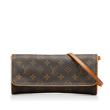 LOUIS VUITTON Monogram Pochette Twin GM Crossbody Bag