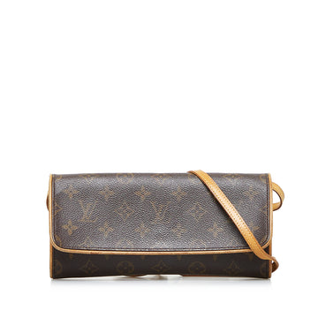 LOUIS VUITTON Monogram Pochette Twin GM Crossbody Bag