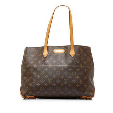 LOUIS VUITTON Monogram Wilshire MM Tote Bag