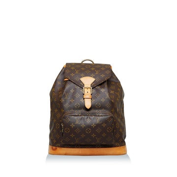LOUIS VUITTON OOAK Hand Painted Leather Wrapped Montsouris GM Backpack