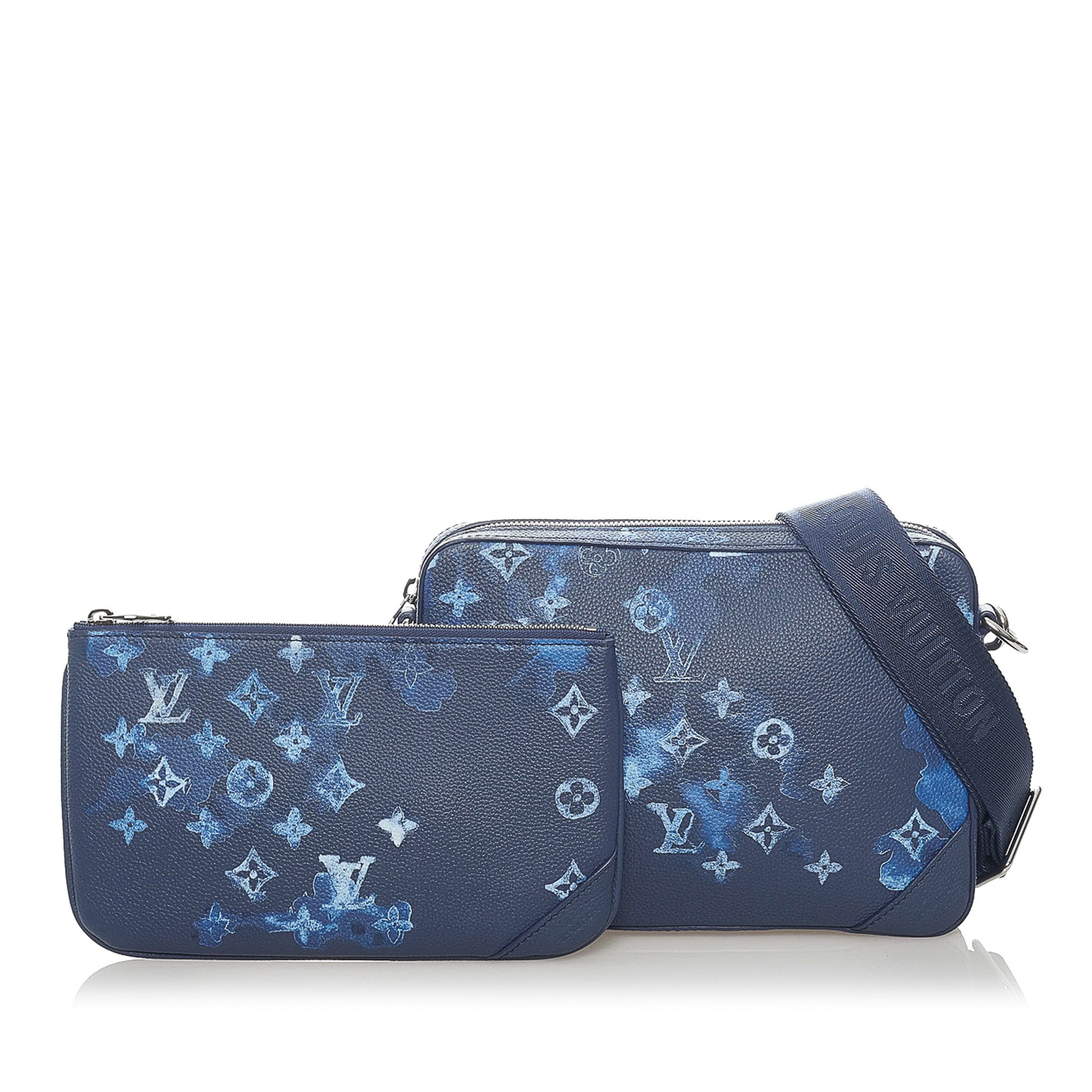 Trio Messenger, Used & Preloved Louis Vuitton Crossbody Bag, LXR Canada, Blue