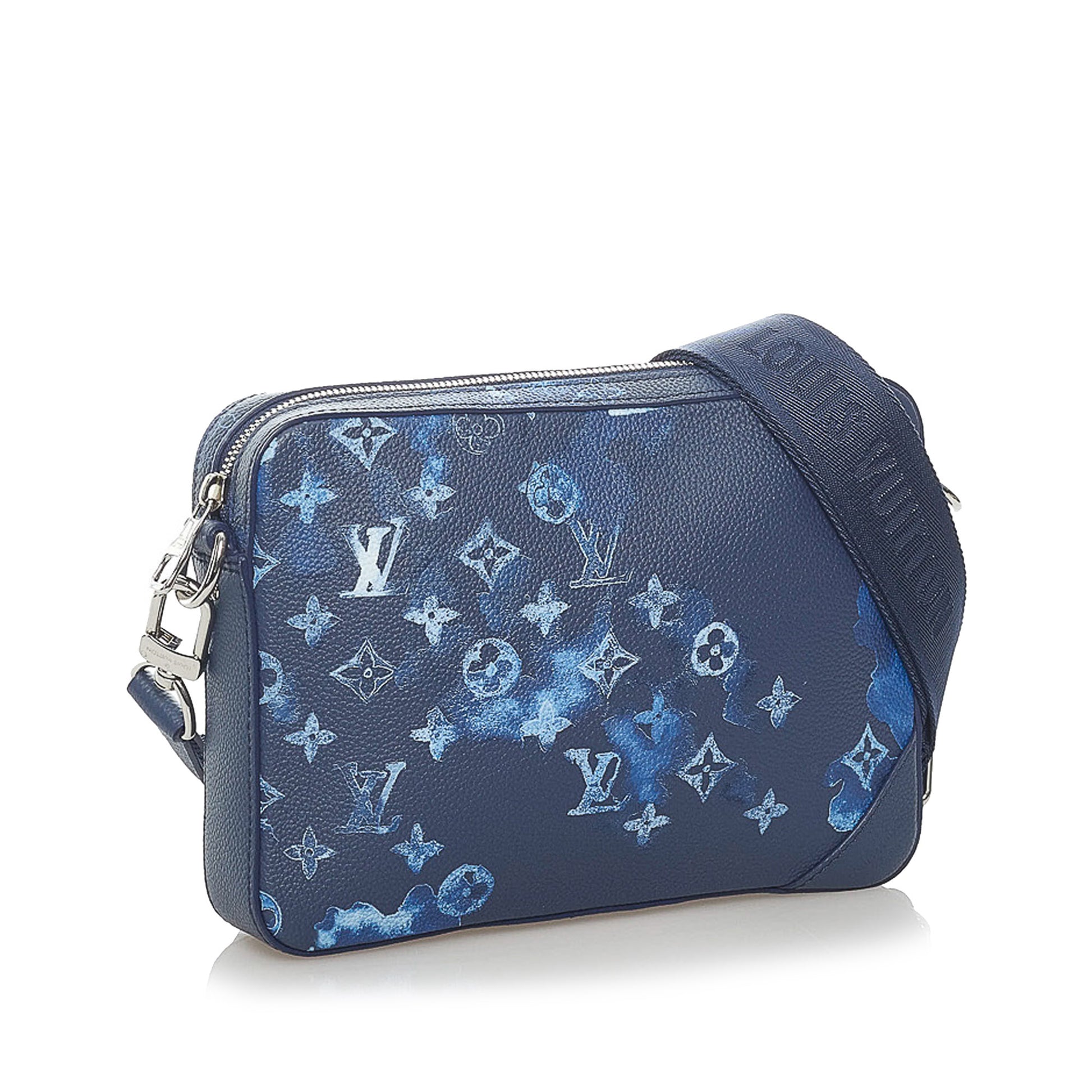 Trio Messenger, Used & Preloved Louis Vuitton Crossbody Bag, LXR Canada, Blue