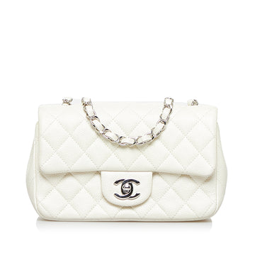 CHANEL Mini Classic Caviar Single Flap Crossbody Bag