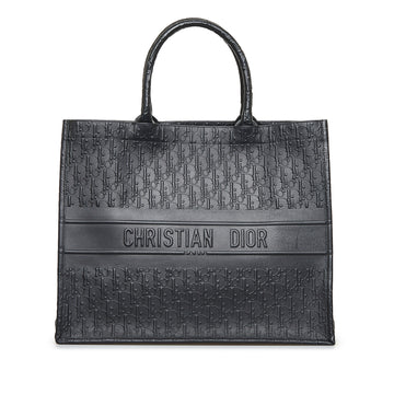 DIOR Oblique Embossed Book Tote Tote Bag