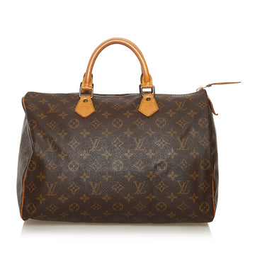 Louis Vuitton Monogram Speedy 35 Boston Bag