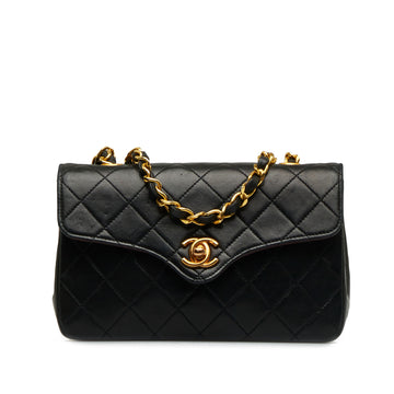 CHANEL Mini CC Vintage Lambskin Flap Crossbody Bag