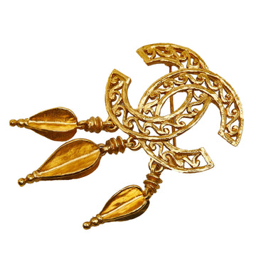 CHANEL CC Fringe Brooch Costume Brooch