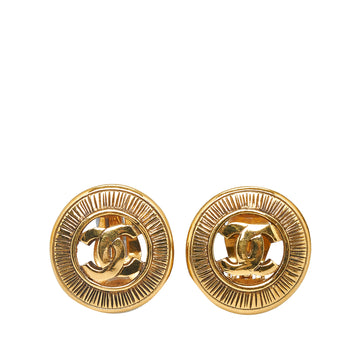 CHANEL CC Clip On Earrings Costume Earrings