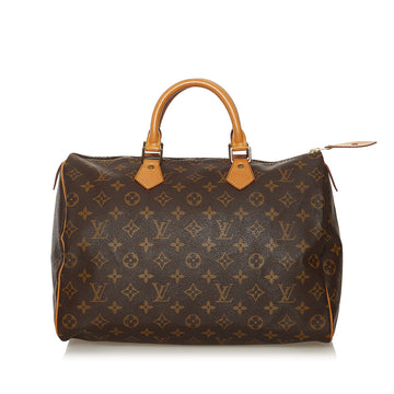 Louis Vuitton Monogram Speedy 35 Boston Bag