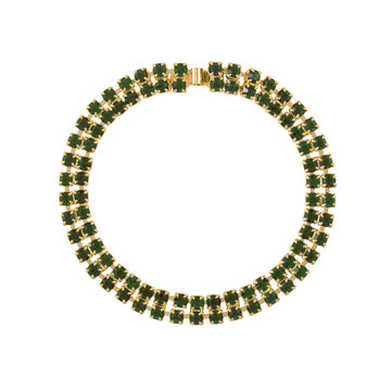 VINTAGE 1990s  Faux Emerald Bracelet