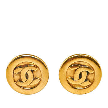 CHANEL CC Clip On Earrings Costume Earrings