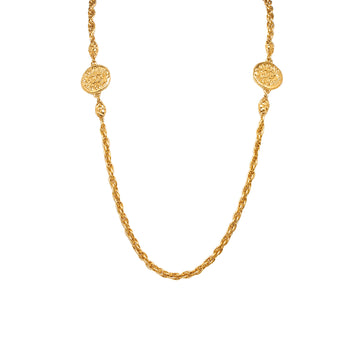 CHANEL CC Medallion Necklace Costume Necklace