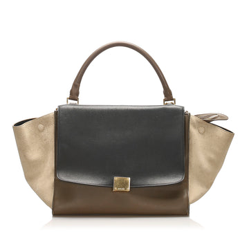 Celine Medium Trapeze Leather Handbag
