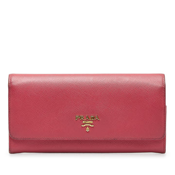 PRADA Saffiano Long Wallet Long Wallets