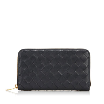 Bottega Veneta Intrecciato Zip Around Wallet Long Wallets