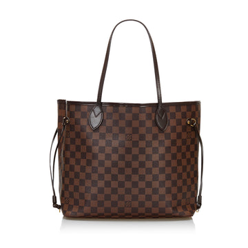 Louis Vuitton Damier Ebene Neverfull MM Tote Bag