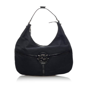 Gucci Reins Canvas Hobo Bag