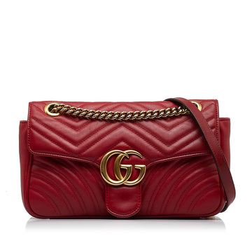 GUCCI Small GG Marmont Matelasse Crossbody Shoulder Bag