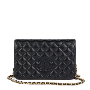 Chanel Black Quilted Lambskin Timeless Wallet-on-Chain WOC Shoulder Bag