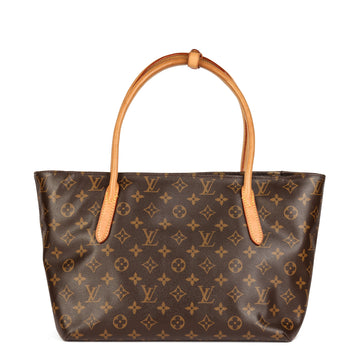 Louis Vuitton Brown Monogram Coated Canvas & Vachetta Leather Raspile PM Tote