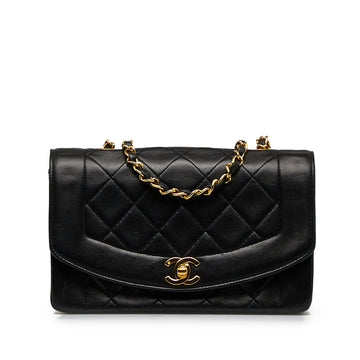 CHANEL Small Lambskin Diana Crossbody Bag