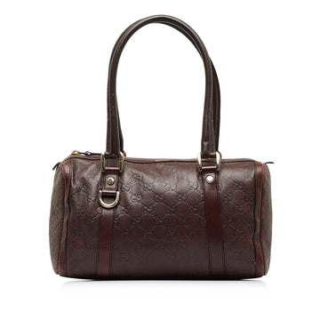 GUCCIssima Abbey Leather Boston Bag