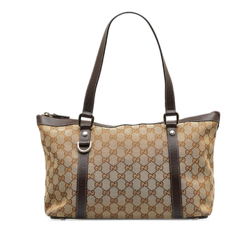 GUCCI GG Canvas Abbey D-Ring Tote Bag