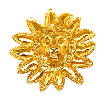 CHANEL Lion Head Brooch Costume Brooch