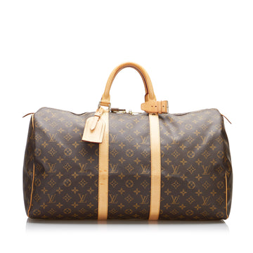 Louis Vuitton Monogram Keepall 50 Travel Bag