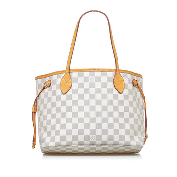 LOUIS VUITTON Damier Azur Neverfull PM Tote Bag