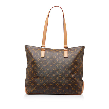 LOUIS VUITTON Monogram Cabas Mezzo Tote Bag