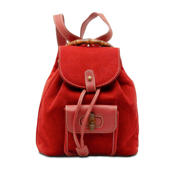 GUCCI Bamboo Suede Backpack