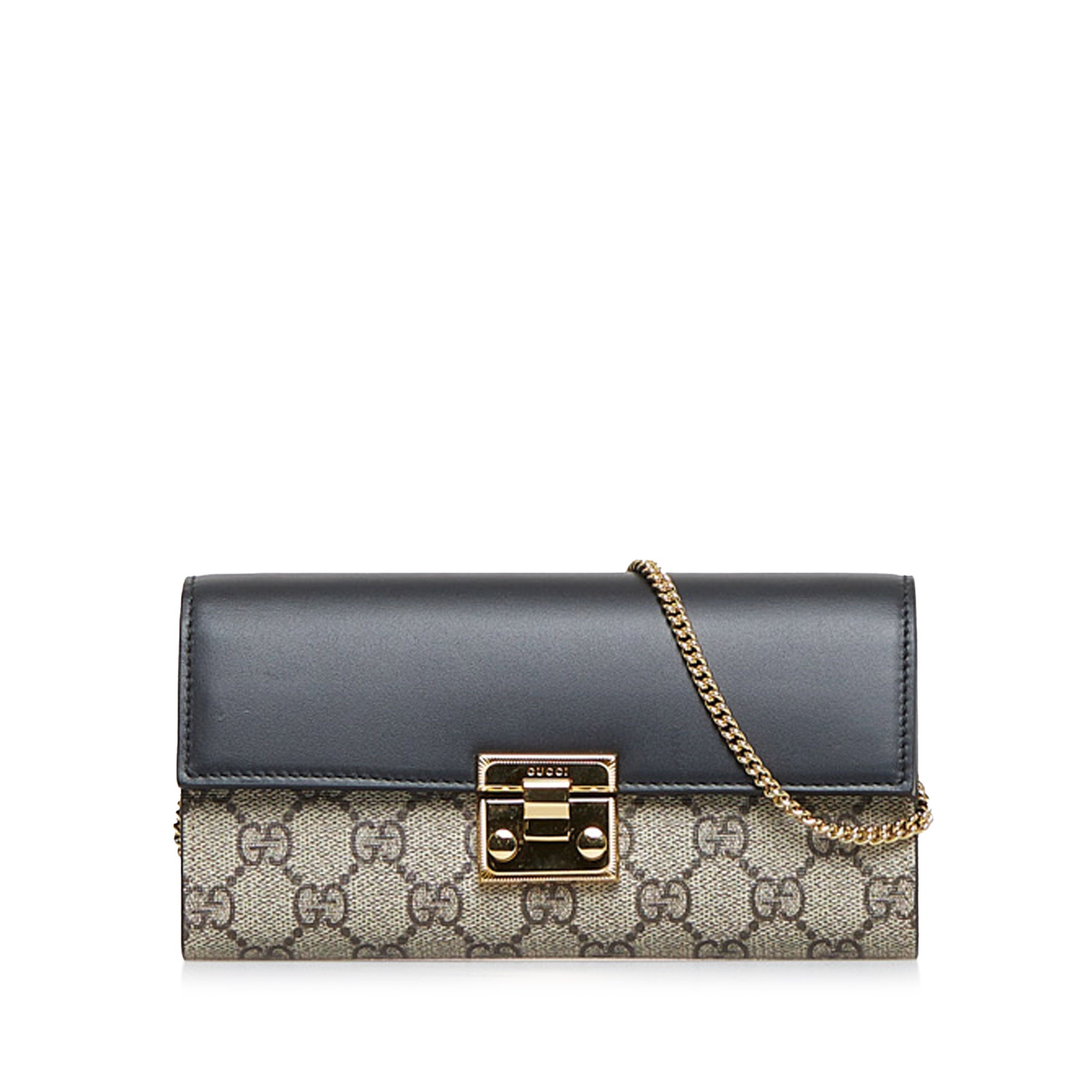 Gucci padlock 2025 wallet on chain