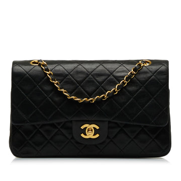 CHANEL Medium Classic Lambskin Double Flap Shoulder Bag