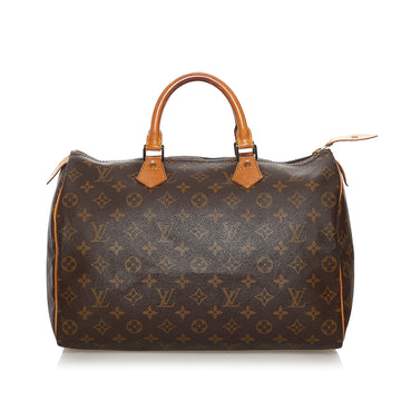 Louis Vuitton Monogram Speedy 35 Boston Bag