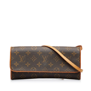 LOUIS VUITTON Monogram Pochette Twin GM Crossbody Bag