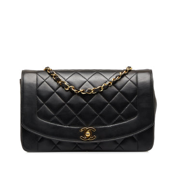 CHANEL Medium Lambskin Diana Flap Crossbody Bag