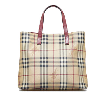 BURBERRY Haymarket Check Tote Bag