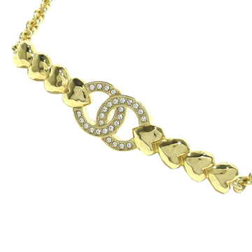 CHANEL CC Heart Link Choker Necklace Costume Necklace