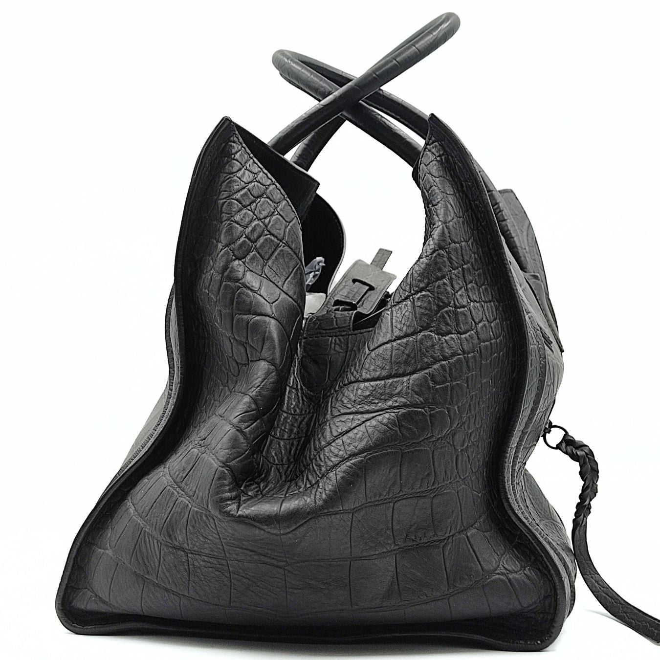 CELINE Celine Celine Luggage Phantom large bag in coco print leather
