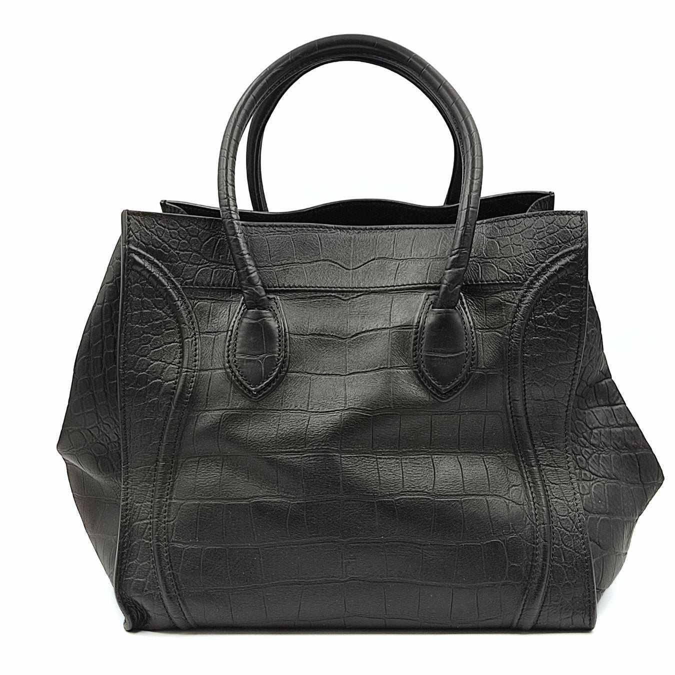 CELINE Celine Celine Luggage Phantom large bag in coco print leather