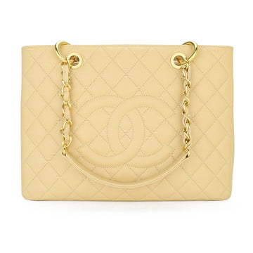 Chanel Grand Shopping Tote [GST] Beige Caviar Gold Hardware 2012