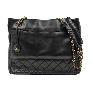 CHANEL Chanel Chanel Tote shoulder bag in black leather