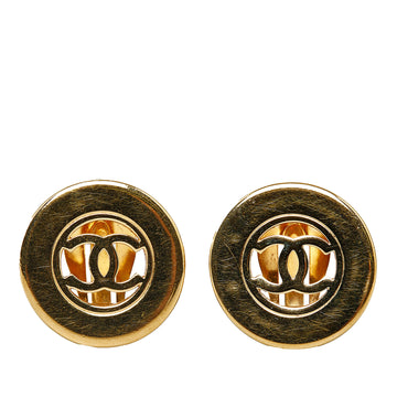 CHANEL CC Clip On Earrings Costume Earrings