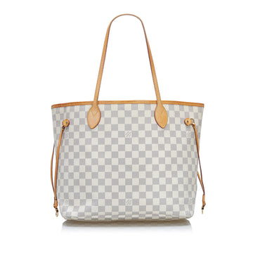 Louis Vuitton Damier Azur Neverfull MM Tote Bag