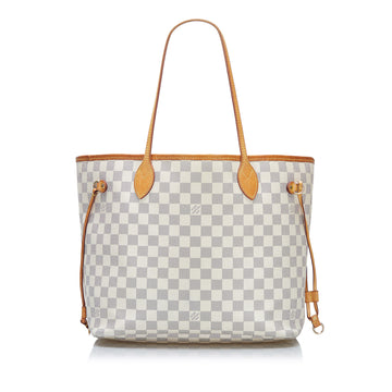 Louis Vuitton Damier Azur Neverfull MM Tote Bag