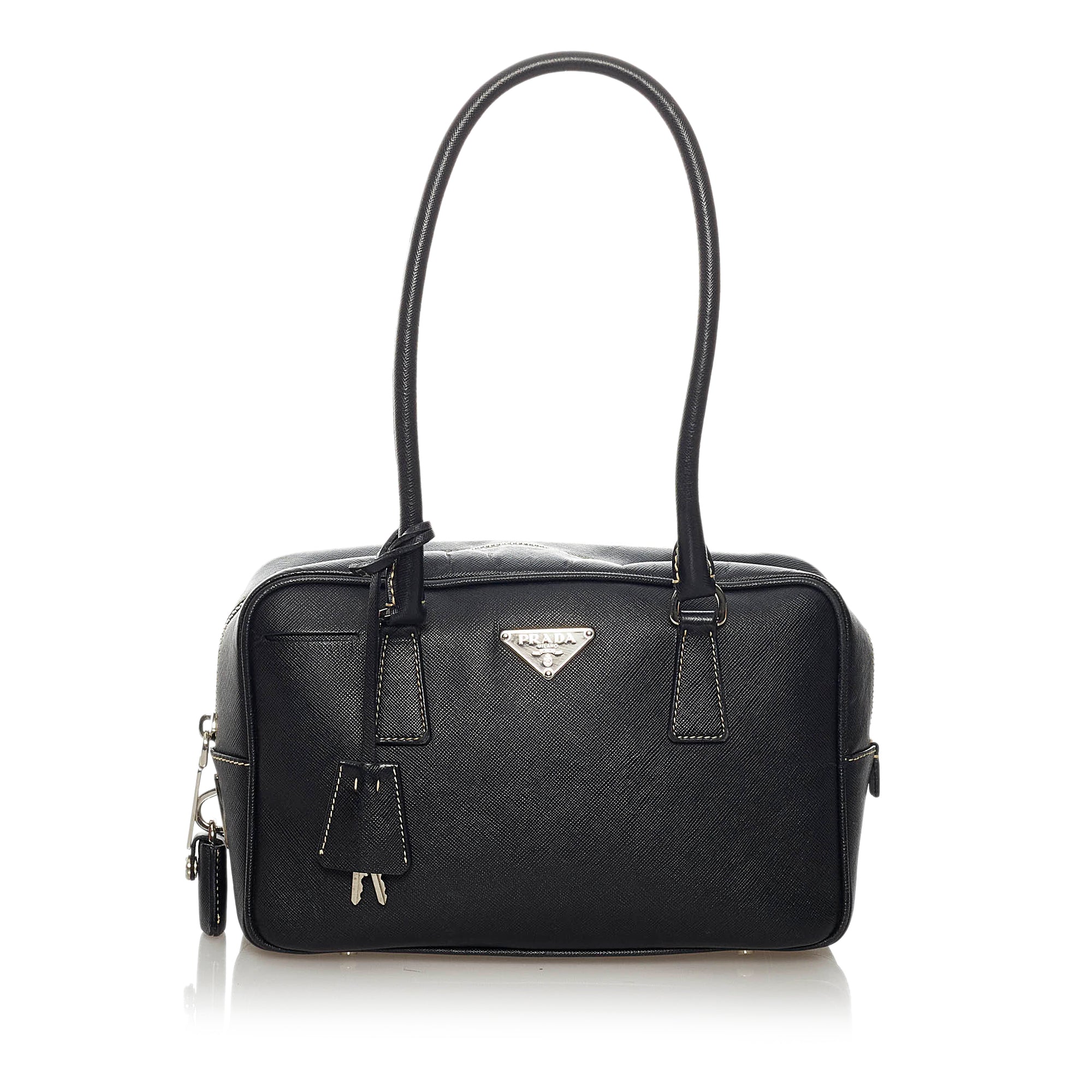 Prada saffiano lux hotsell bauletto bag