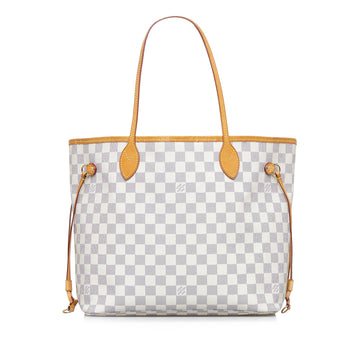 LOUIS VUITTON Damier Azur Neverfull MM Tote Bag