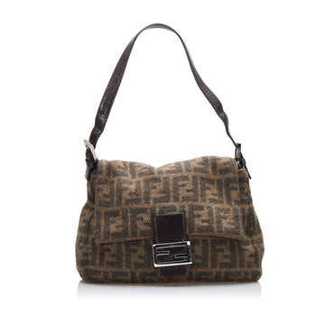 Fendi Zucca Mamma Forever Wool Shoulder Bag